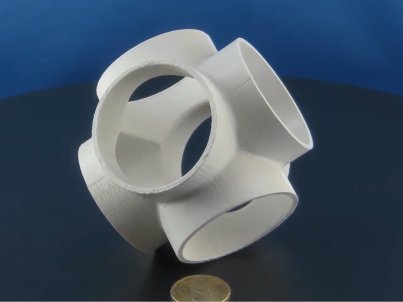 Una pieza impresa en 3D con el filamento 3NTR nPOWER